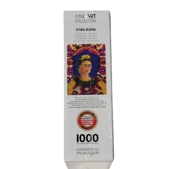 EuroGraphics Frida Kahlo 1000‑Piece Self‑Portrait With Thorn Necklace Puzzle NEW - Picture 6 of 7